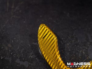 Alfa Romeo Giulia Paddle Shifter Covers - Carbon Fiber - Yellow Candy Alfa Romeo Giulia Paddle Shifter Covers - Carbon Fiber - Yellow Candy